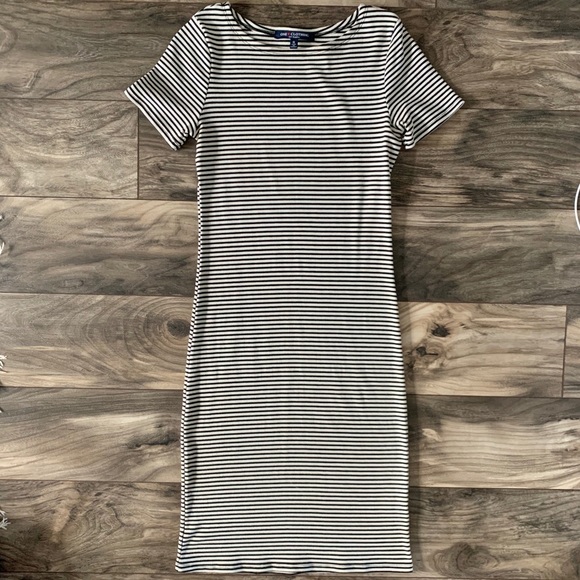 one clothing Dresses & Skirts - Striped Ribbed T-shirt Dress